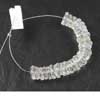 Natural White Quartz & Citrine Shaded Faceted Tyre Beads Strand Length 2 Inches and Size 6.5mm to 7mm approx.